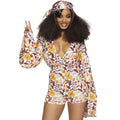 Boogie Down Babe Hippie Vrouw Kostuum