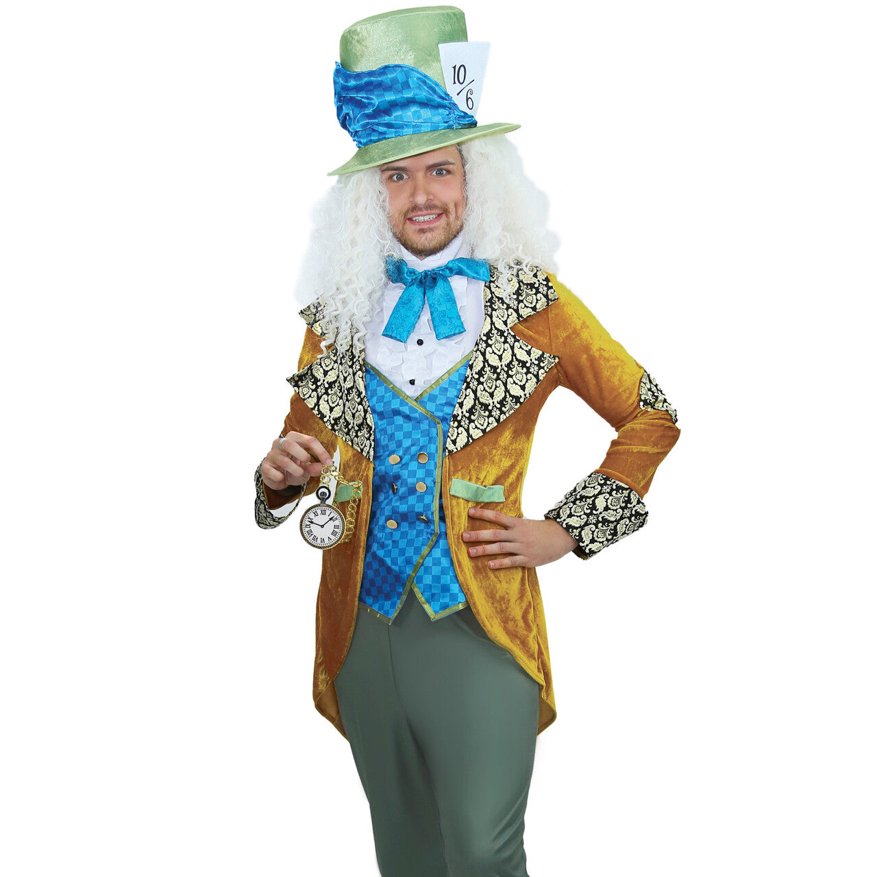 Op deze afbeelding zie je een Kostuums, van het merk Leg Avenue. Krankzinnig Knotsgek Mad Hatter Man Kostuum