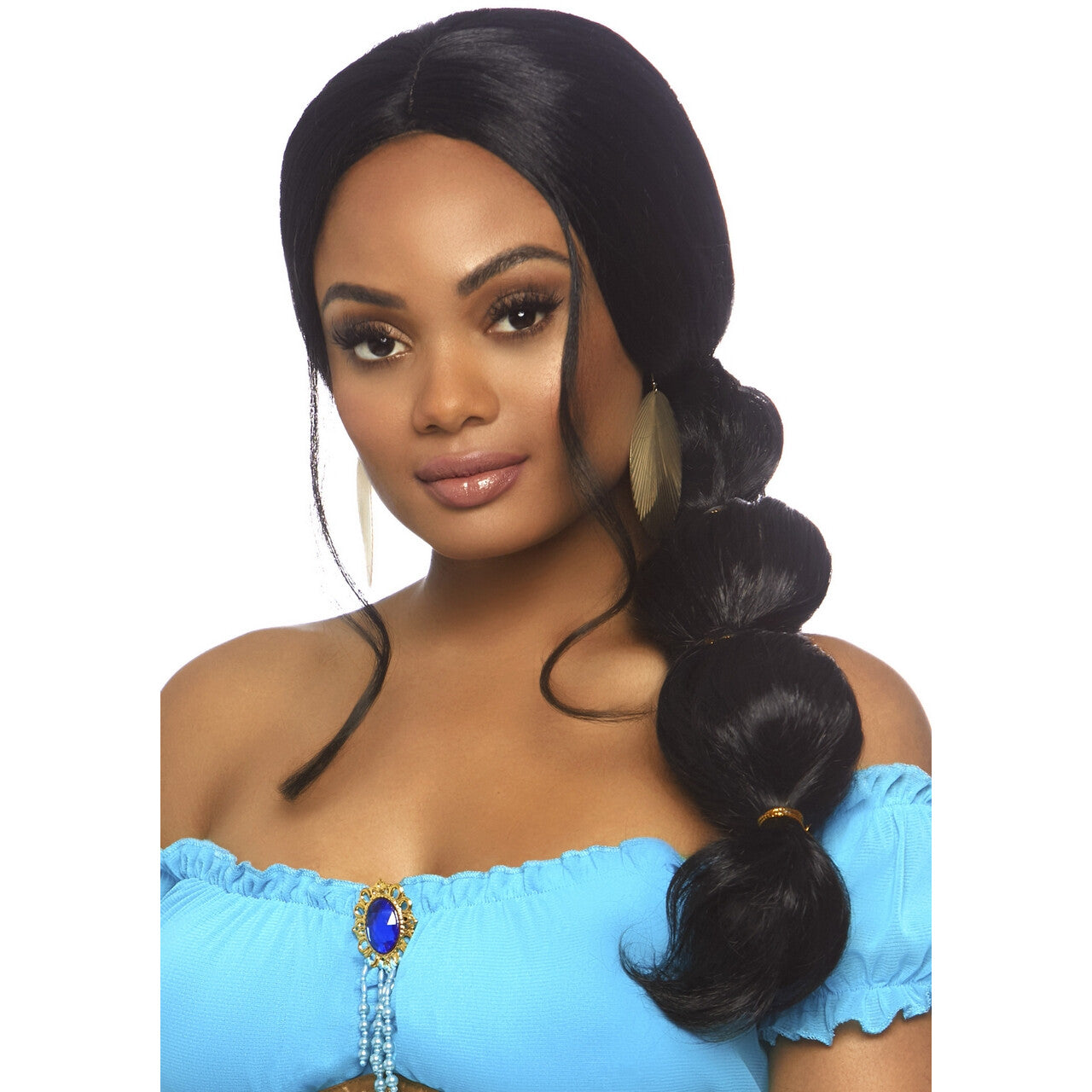 Op deze afbeelding zie je een Accessoires, van het merk Leg Avenue. Verstelbare Pruik Dikke Vlecht Woestijn Prinses