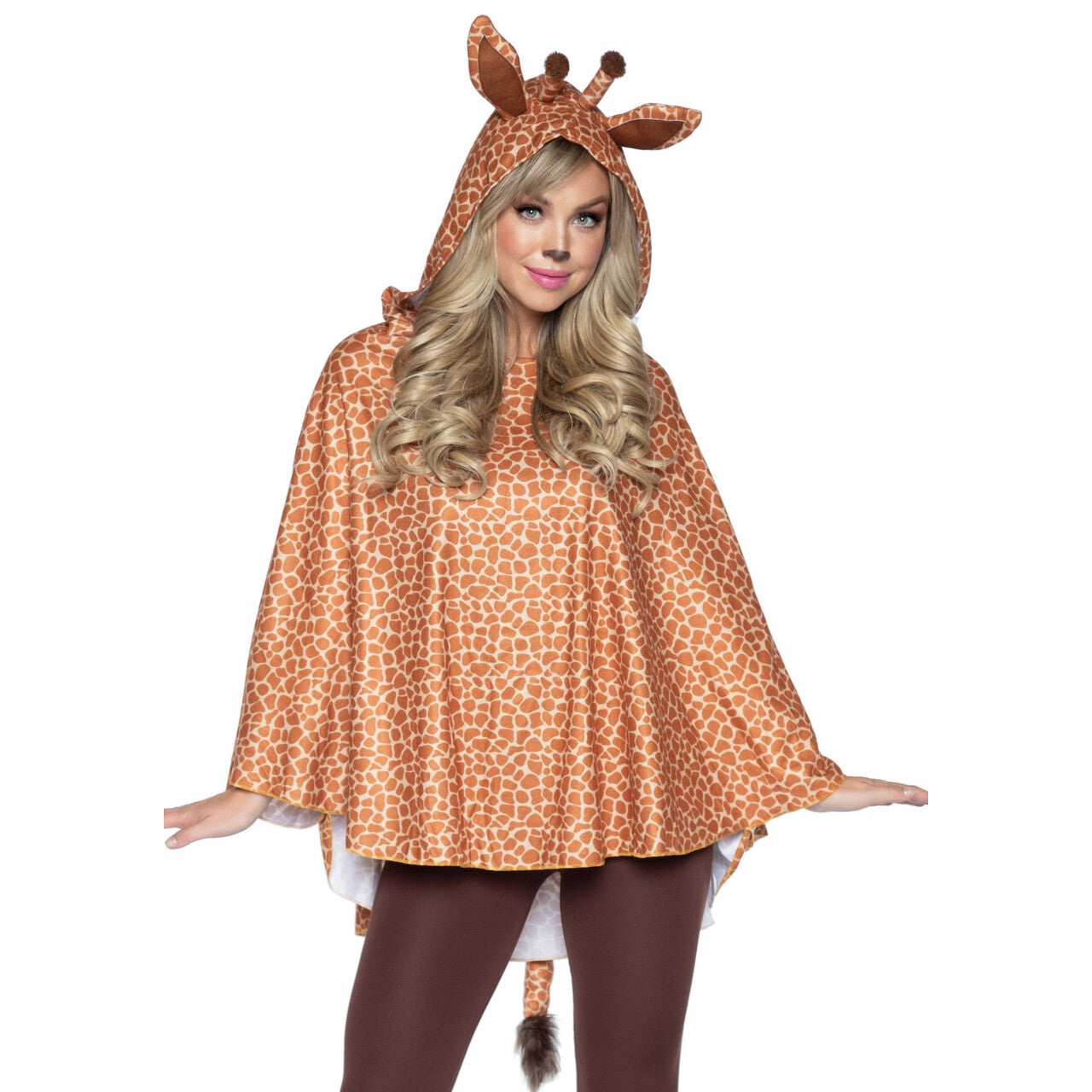 Op deze afbeelding zie je een Kostuums, van het merk Leg Avenue. Steek Je Nek Uit Giraf Poncho Vrouw