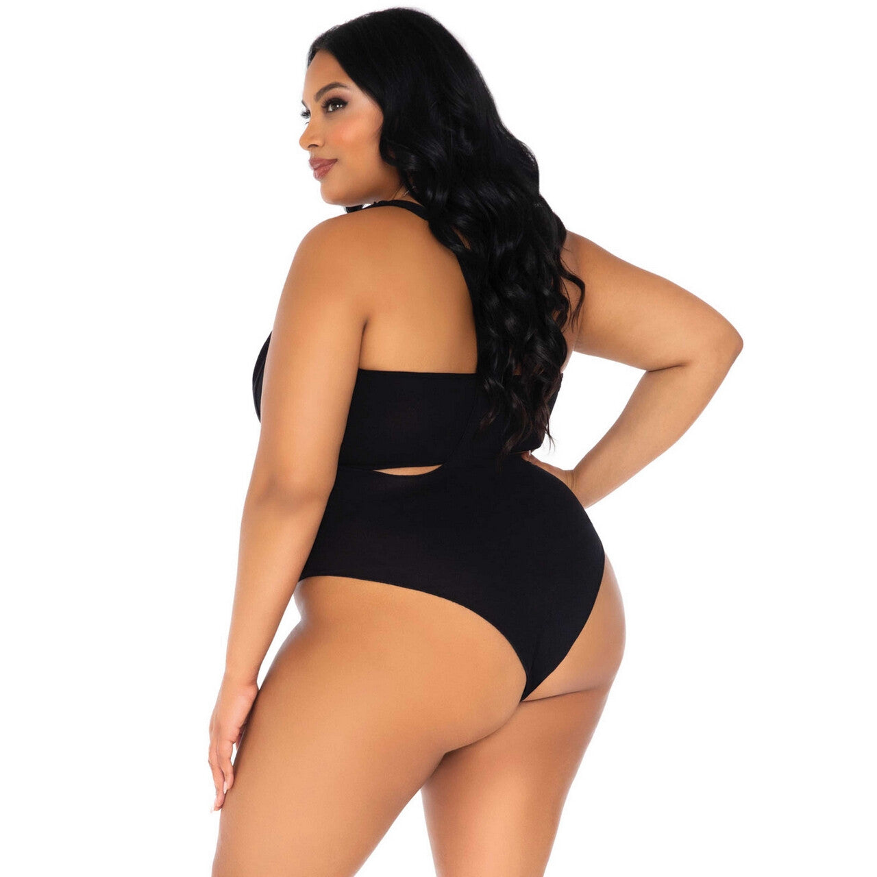 Op deze afbeelding zie je een Kostuums, van het merk Leg Avenue. Zwarte Top Met Bodysuit Plus Size Vrouw Kostuum