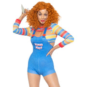 Op deze afbeelding zie je een Kostuums, van het merk Leg Avenue. Demonische Moordzuchtige Pop Vrouw Kostuum