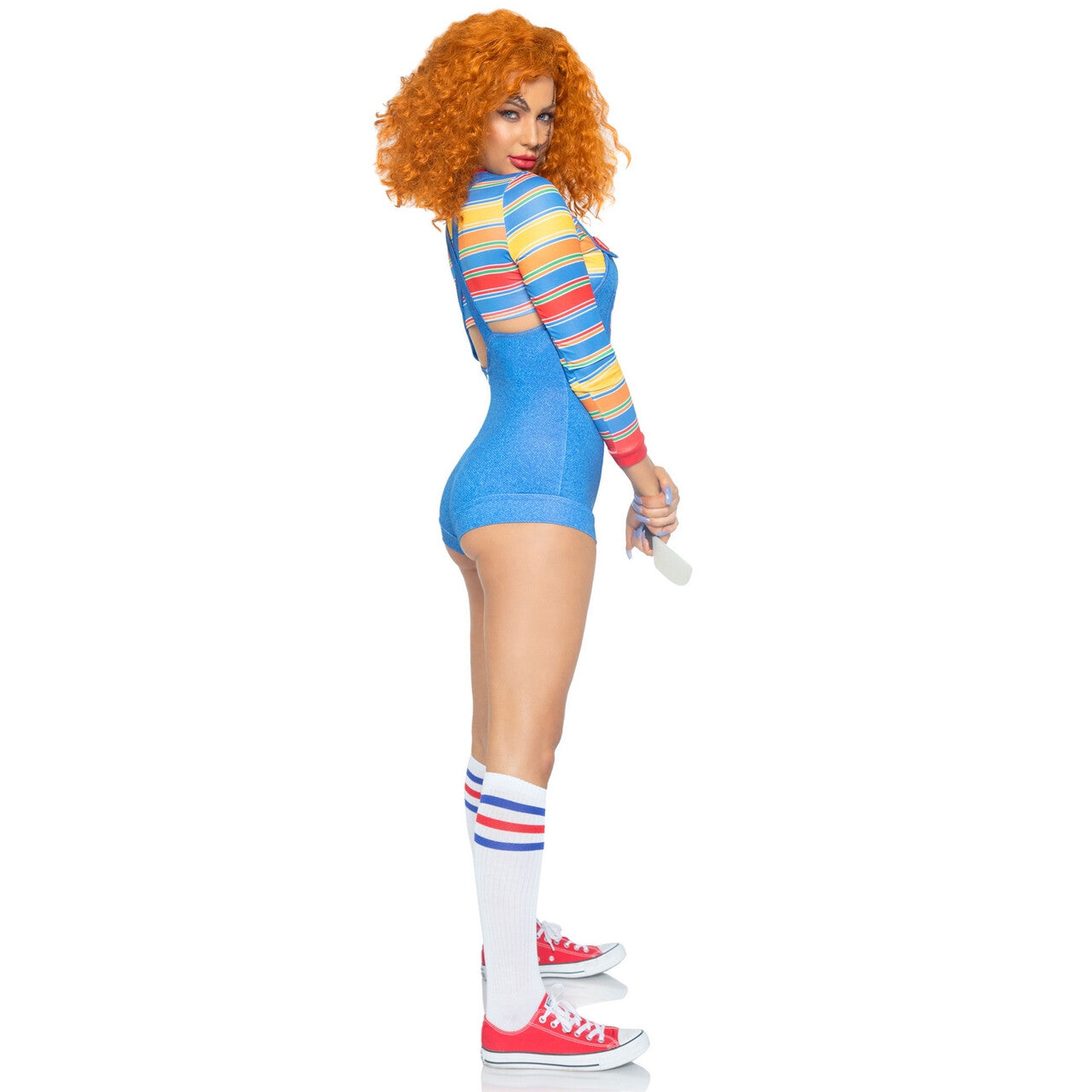 Op deze afbeelding zie je een Kostuums, van het merk Leg Avenue. Demonische Moordzuchtige Pop Vrouw Kostuum