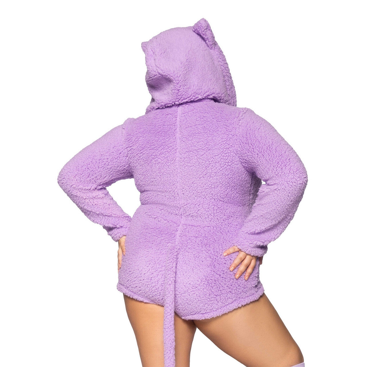Op deze afbeelding zie je een Kostuums, van het merk Leg Avenue. Poezelige Paarse Poes Dinah Plus Size Vrouw Kostuum