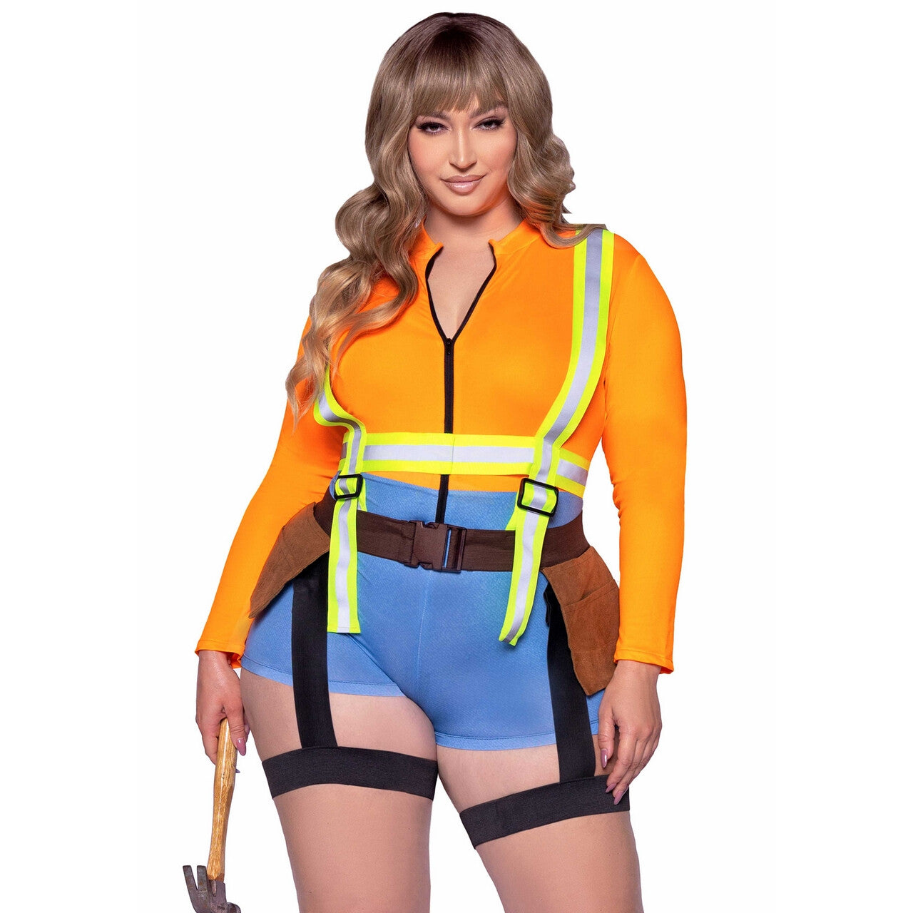 Op deze afbeelding zie je een Kostuums, van het merk Leg Avenue. Perfect Build Bouwvakker Plus Size Vrouw Kostuum
