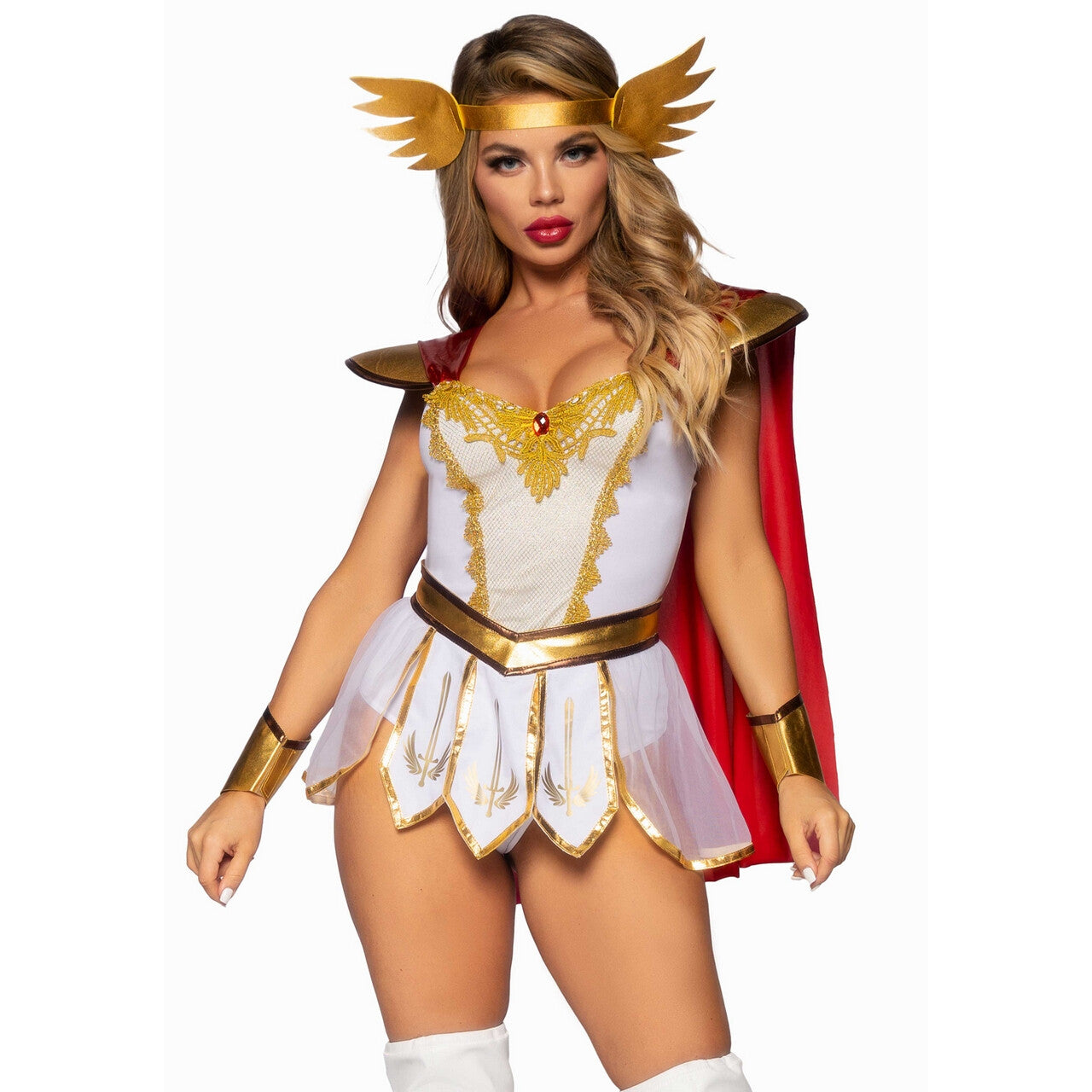 Op deze afbeelding zie je een Kostuums, van het merk Leg Avenue. Heldhaftige Power Prinses Vrouw Kostuum