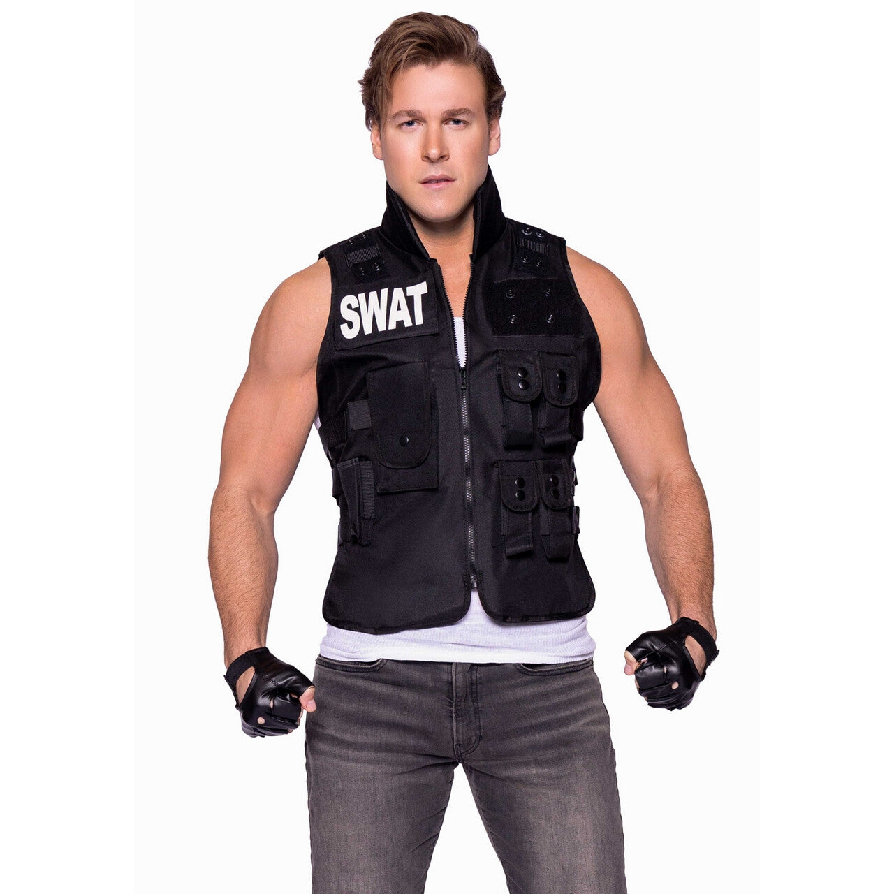 Op deze afbeelding zie je een Kostuums, van het merk Leg Avenue. Stoere Swat Commander