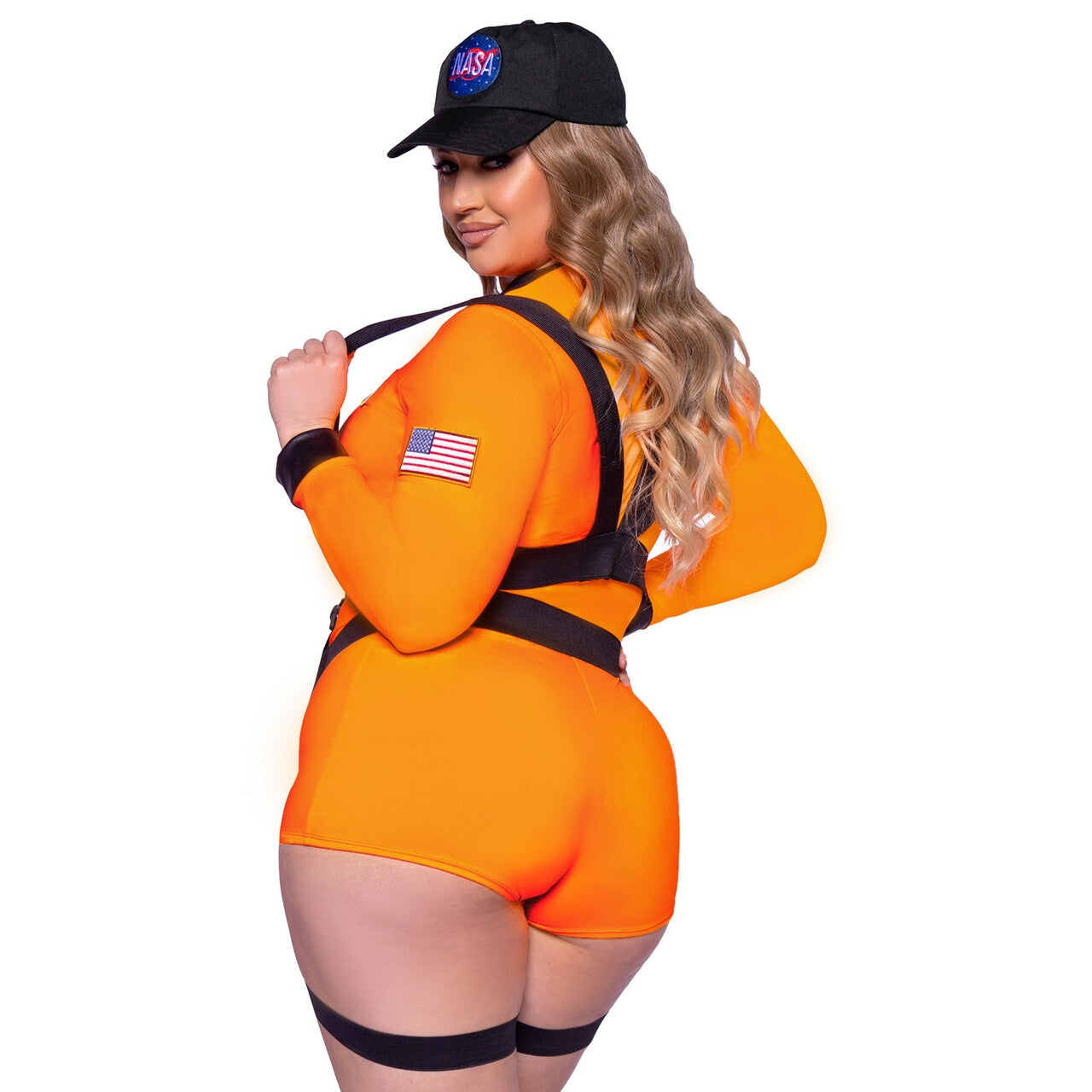 Op deze afbeelding zie je een Kostuums, van het merk Leg Avenue. Out Of Space Commander Plus Size Vrouw Kostuum