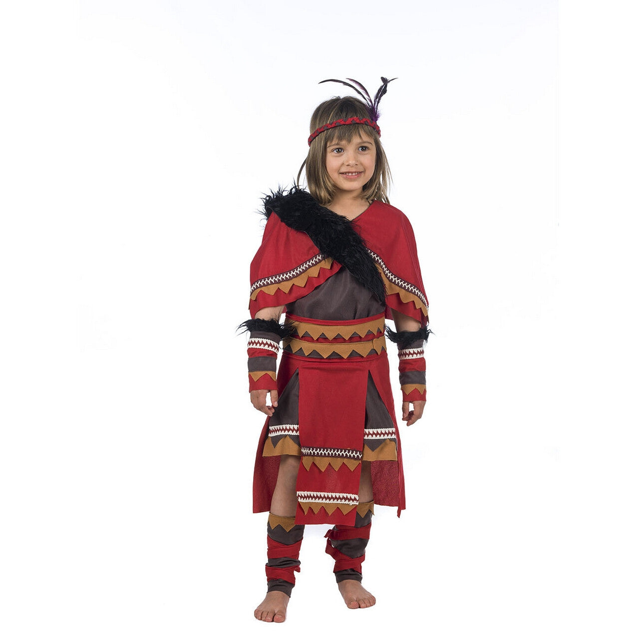Op deze afbeelding zie je een Kostuums, van het merk Limit. Indiaanse Squaw Wendy Wigwam Meisje Kostuum