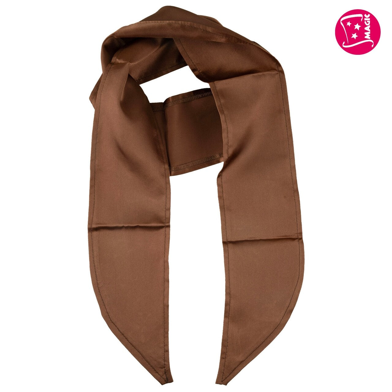 Op deze afbeelding zie je een Accessoires, van het merk Magic By Freddy's. Satijnen Sjaaltjes Bruin 6 Stuks