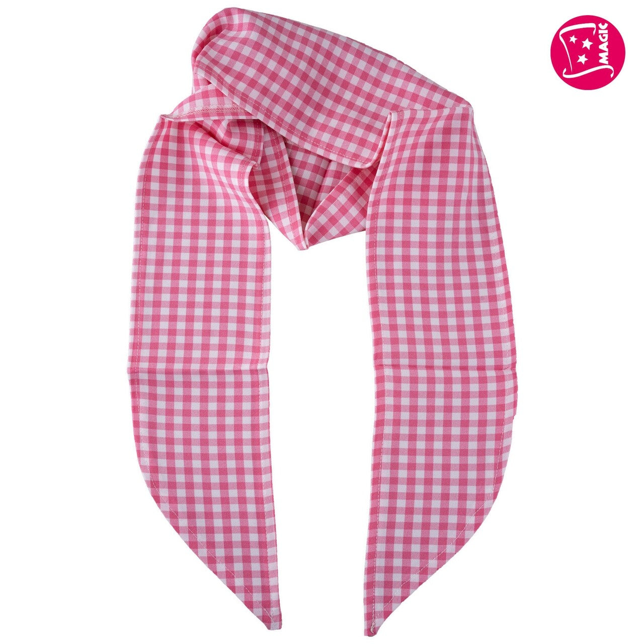 Op deze afbeelding zie je een Accessoires, van het merk Magic By Freddy's. Satijnen Sjaaltjes Roze Geblokt 6 Stuks