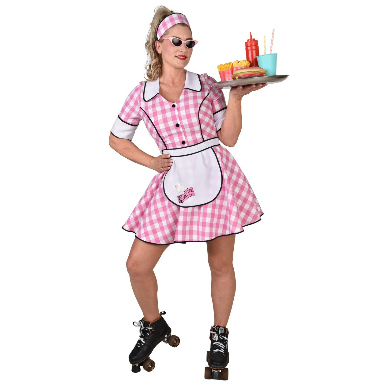Op deze afbeelding zie je een Kostuums, van het merk Magic By Freddy's. Jaren 50 Daisy Dinner Serveerster Vrouw Kostuum