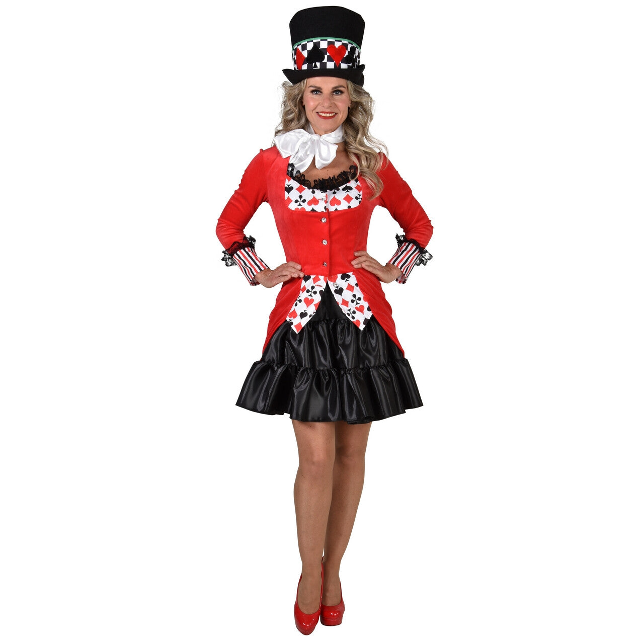 Op deze afbeelding zie je een Kostuums, van het merk Magic By Freddy's. Deck Of Cards Gambler Lady Vrouw