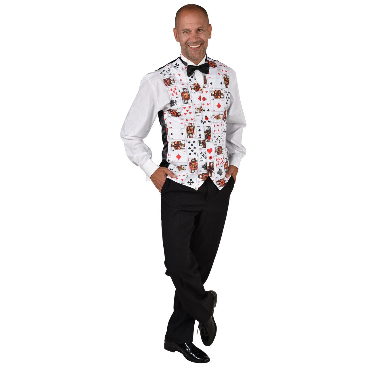 Op deze afbeelding zie je een Kostuums, van het merk Magic By Freddy's. Casino King Of Cards Gilet Man