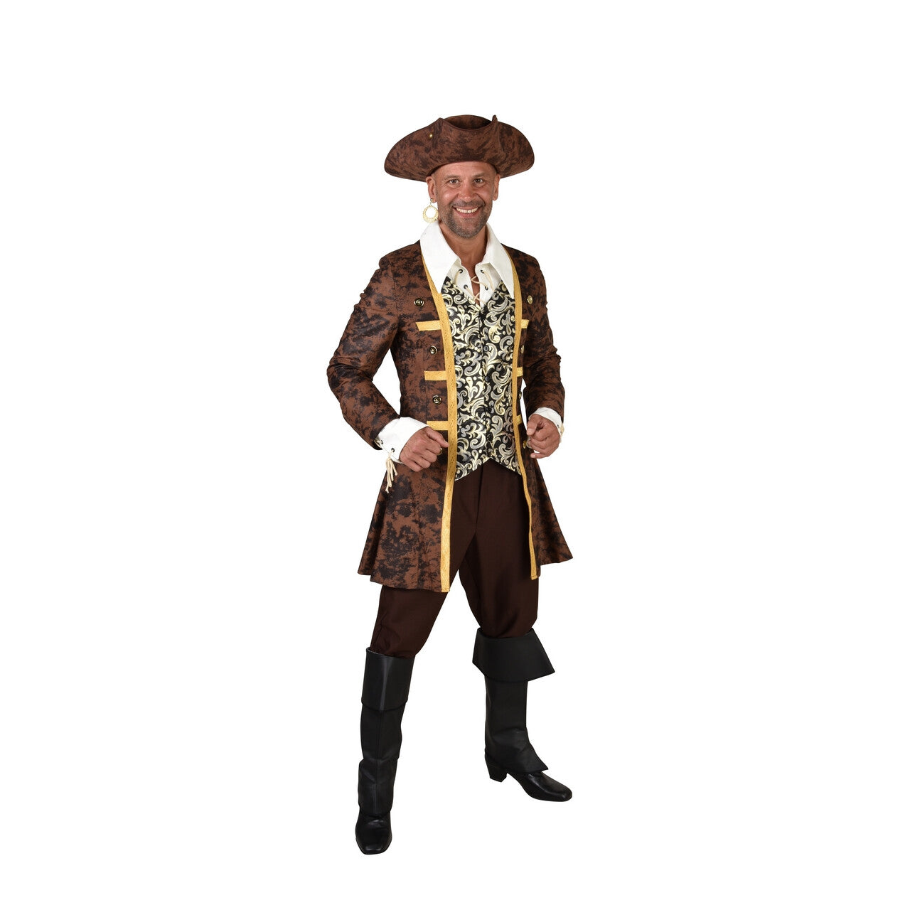 Op deze afbeelding zie je een Kostuums, van het merk Magic By Freddy's. Stoere Piraat Zeldenbang Man Kostuum