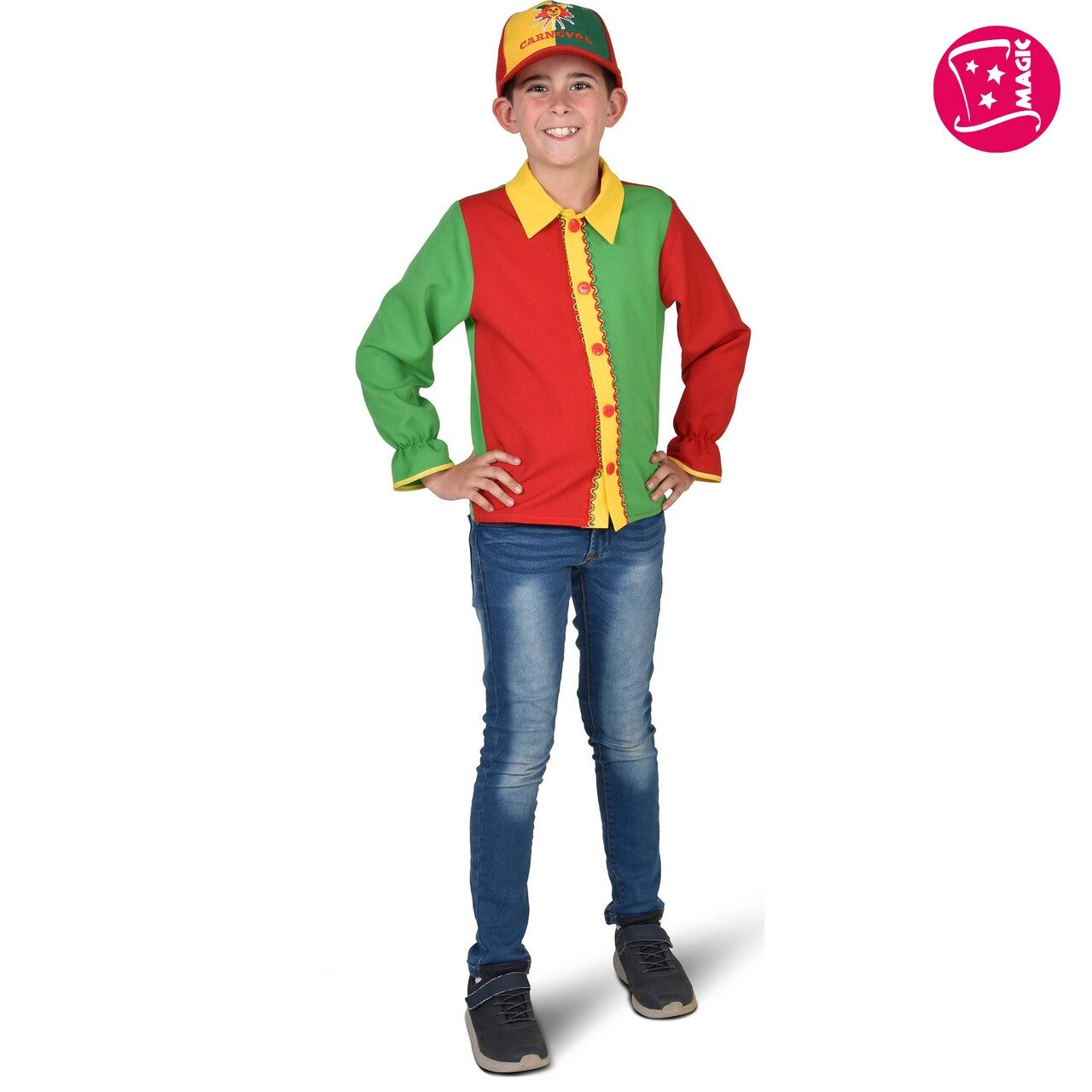 Op deze afbeelding zie je een Kostuums, van het merk Magic By Freddy's. Limburgse Carnavals Blouse Jongen