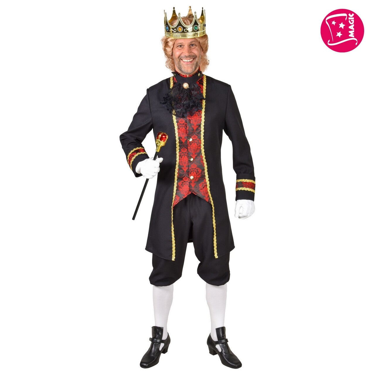 Op deze afbeelding zie je een Kostuums, van het merk Magic By Freddy's. Barok Koning Lodewijk Man Kostuum