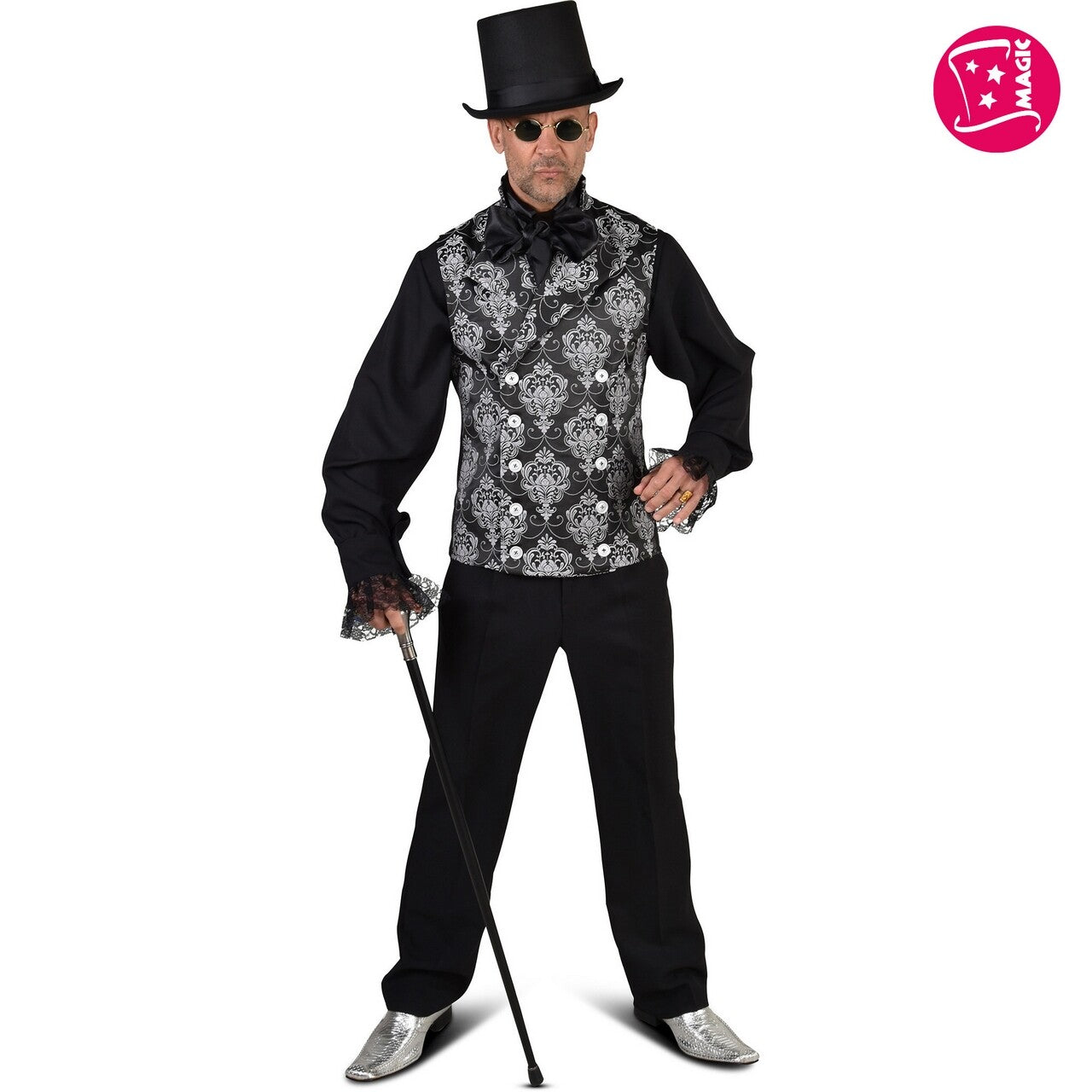Op deze afbeelding zie je een Kostuums, van het merk Magic By Freddy's. Edelman Vest Zilver
