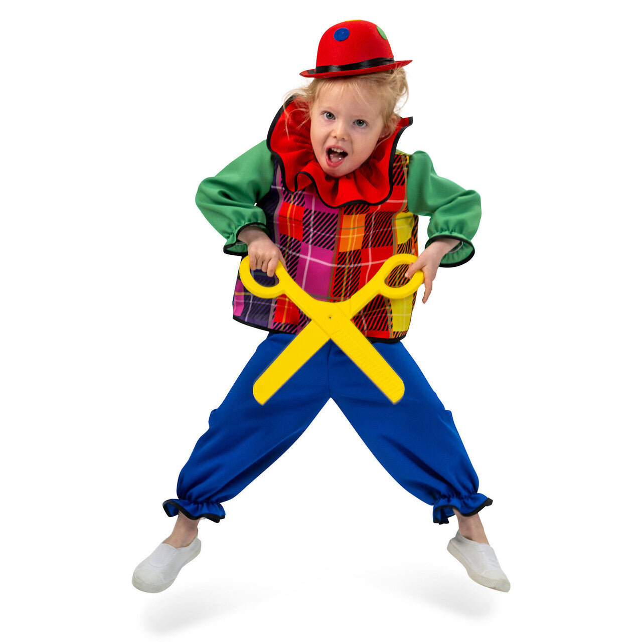 Op deze afbeelding zie je een Kostuums, van het merk Magic By Freddy's. Lollige Clown Lola Meisje Kostuum