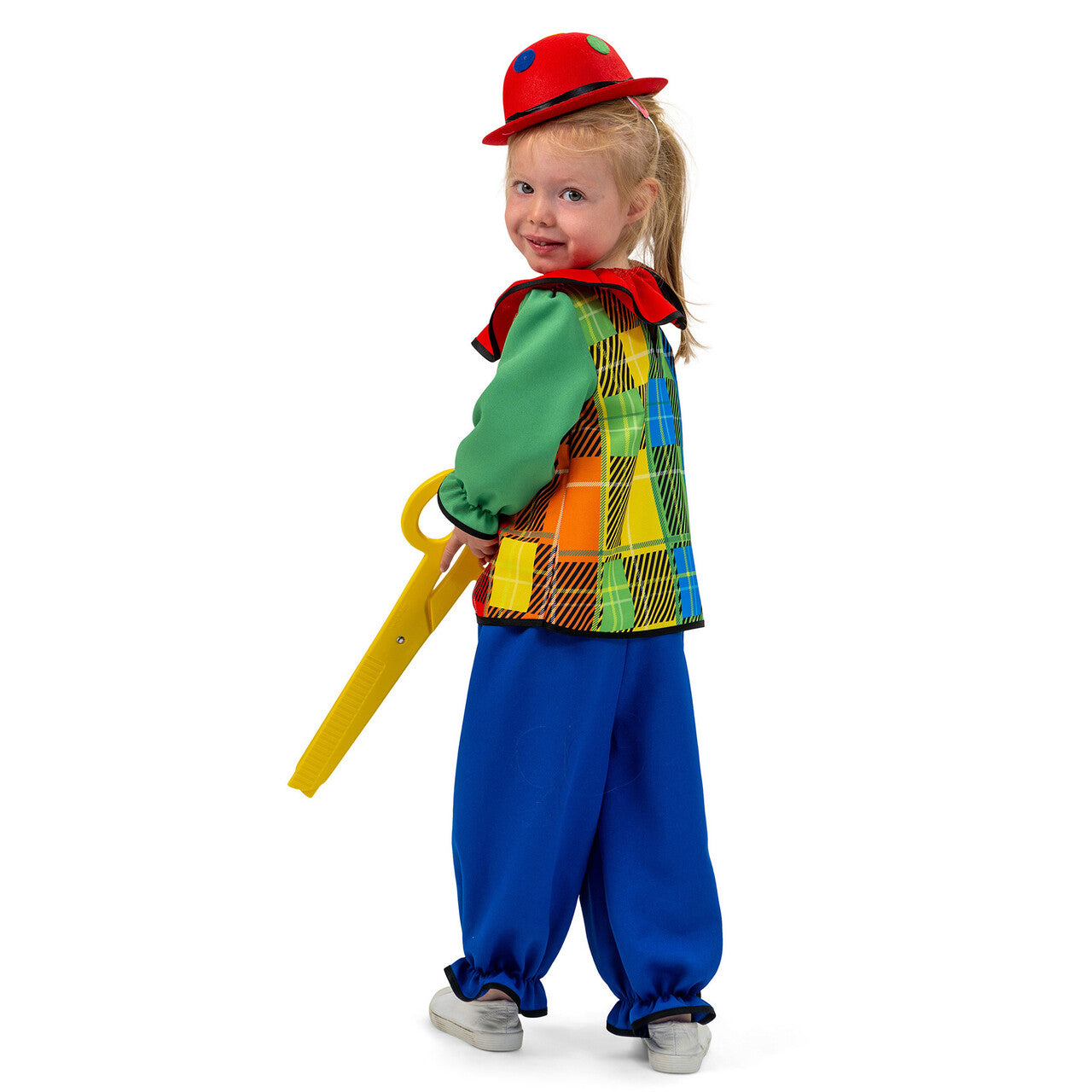 Op deze afbeelding zie je een Kostuums, van het merk Magic By Freddy's. Lollige Clown Lola Meisje Kostuum