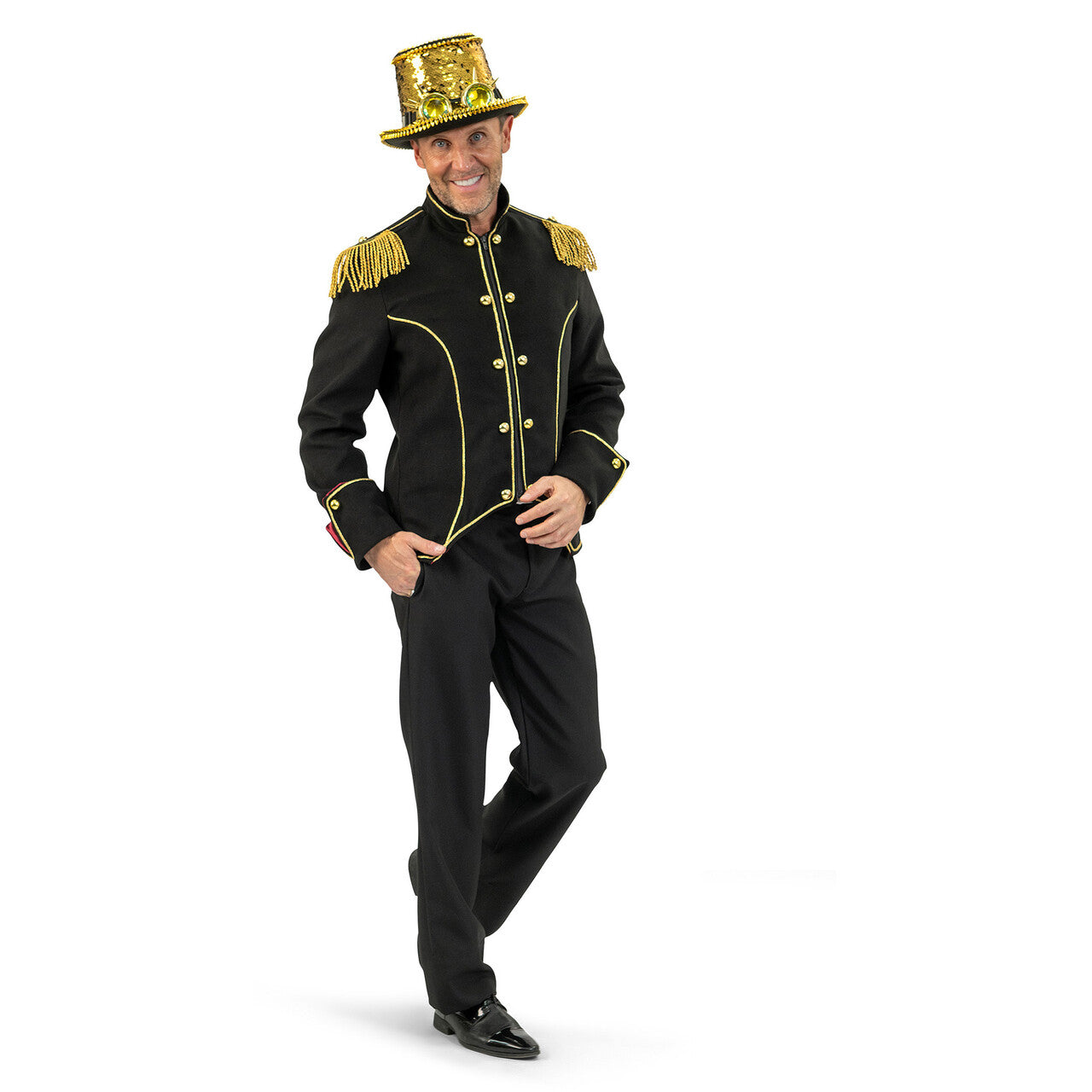 Op deze afbeelding zie je een Kostuums, van het merk Magic By Freddy's. Circus Directeur Tom Goodtimes Man
