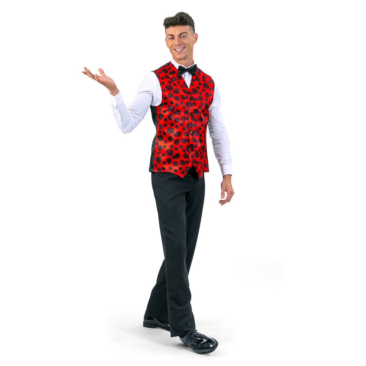 Op deze afbeelding zie je een Kostuums, van het merk Magic By Freddy's. Roll The Dice Gilet Man