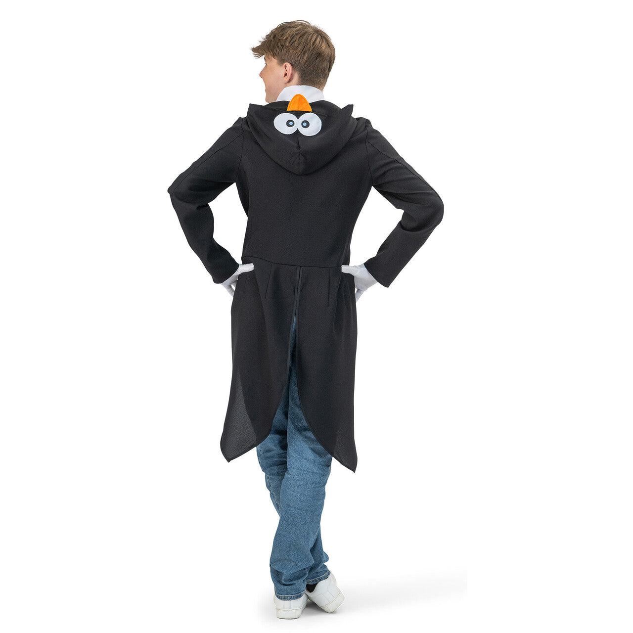 Op deze afbeelding zie je een Kostuums, van het merk Magic By Freddy's. Grappige Deftige Pinguin Slipjas Man Kostuum