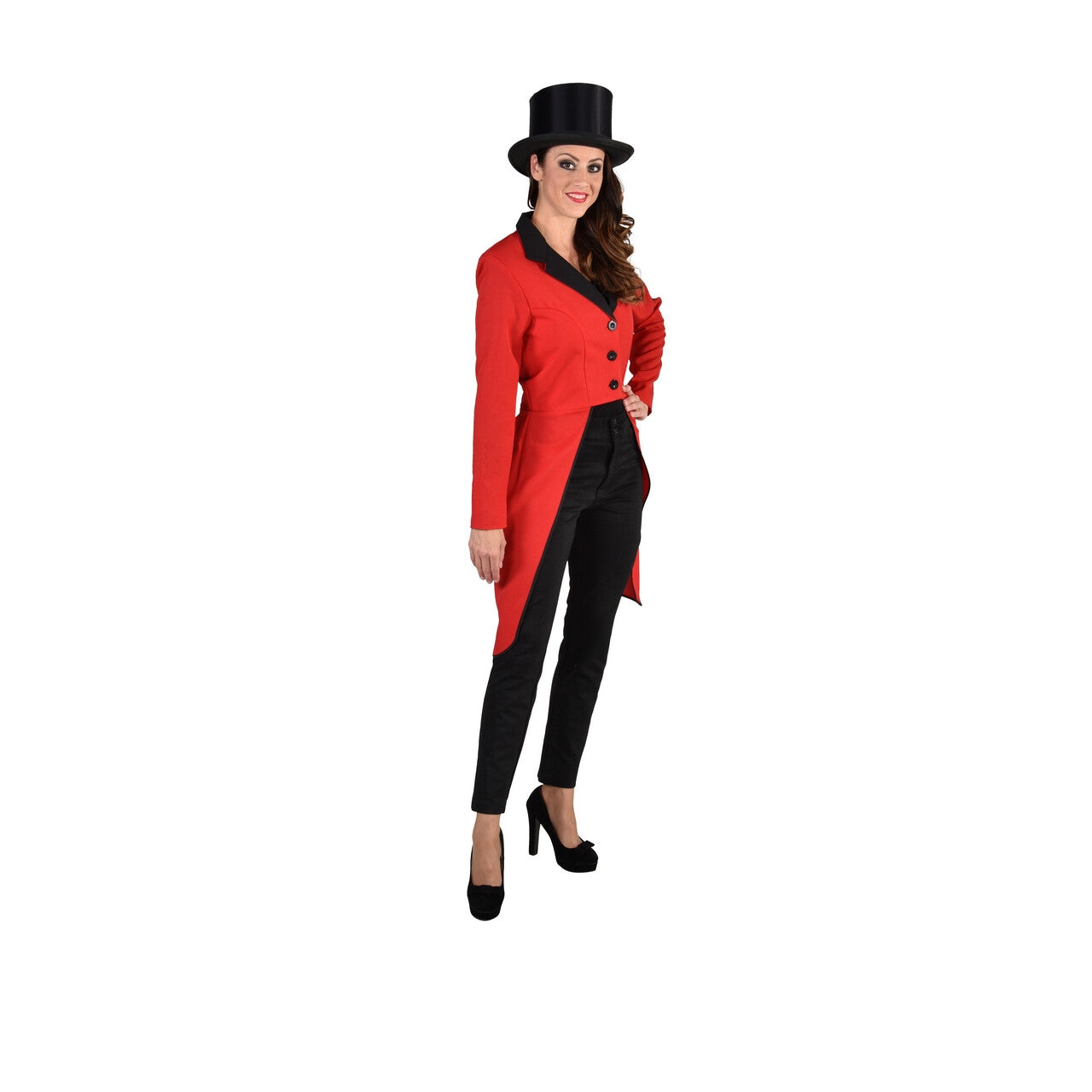 Op deze afbeelding zie je een Kostuums, van het merk Magic By Freddy's. Circus Slipjas Dressuur Ankie Rood Vrouw