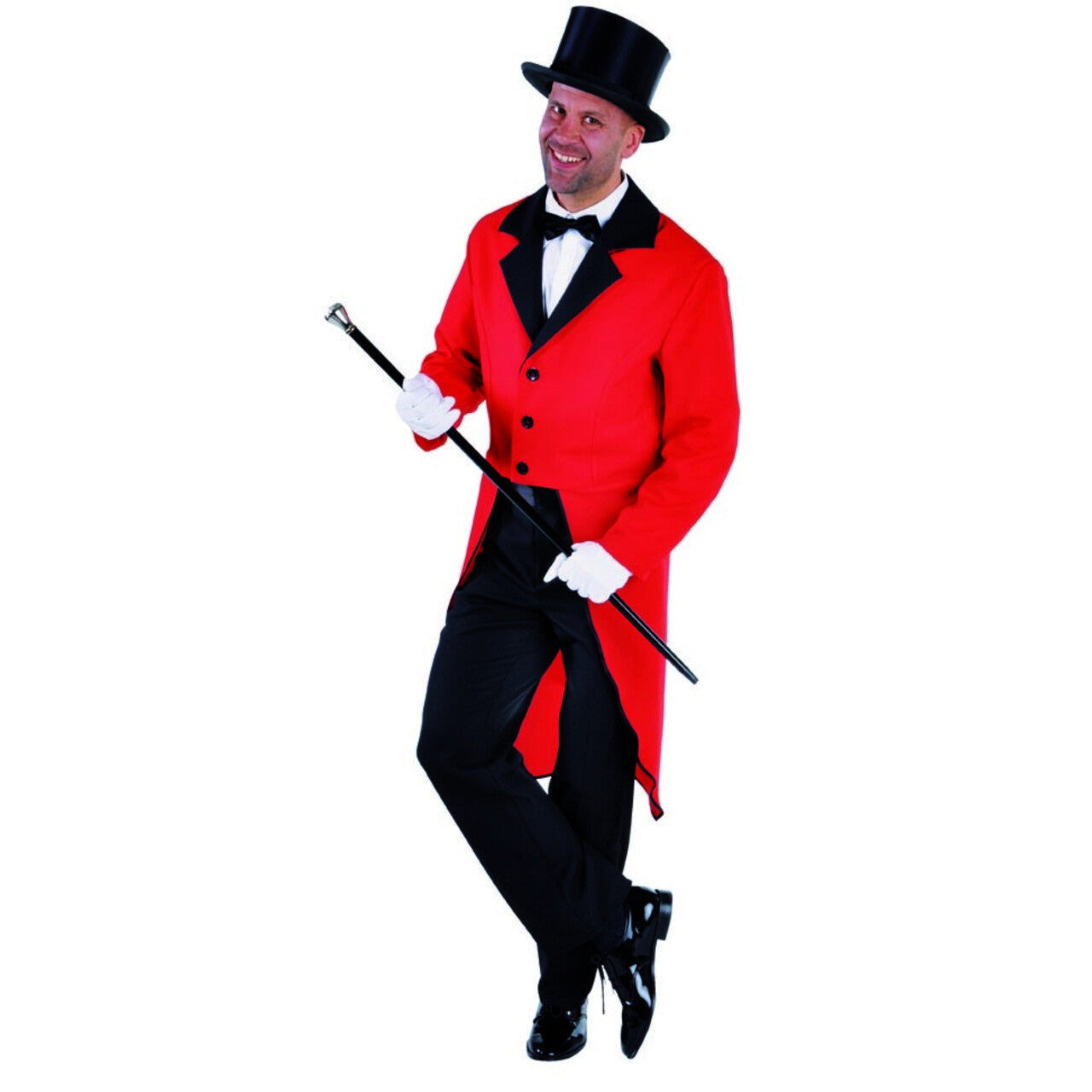 Op deze afbeelding zie je een Kostuums, van het merk Magic By Freddy's. Frackjas Fred Astaire Rood Man
