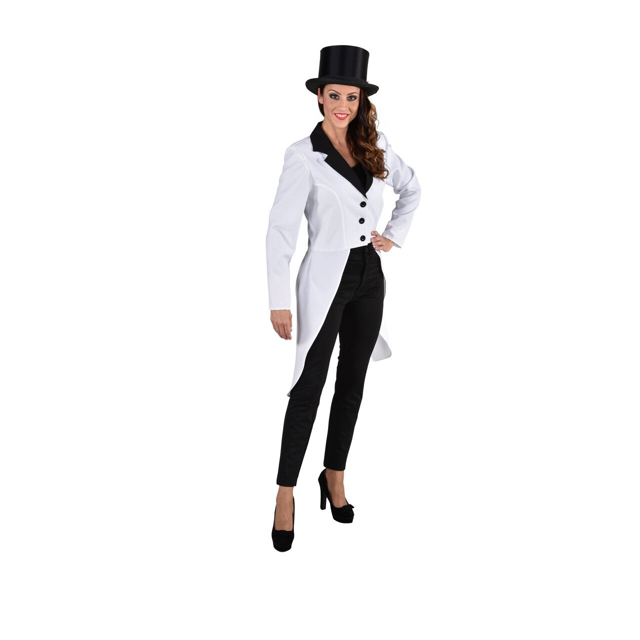 Op deze afbeelding zie je een Kostuums, van het merk Magic By Freddy's. Circus Slipjas Dressuur Ankie Wit Vrouw