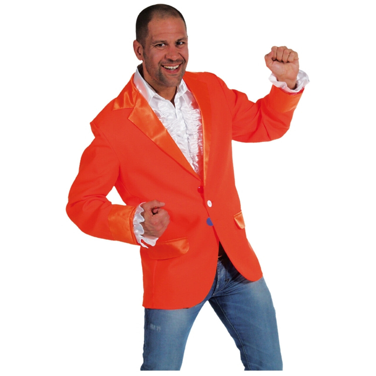 Op deze afbeelding zie je een Kostuums, van het merk Magic By Freddy's. Oranje Altijd Feest Holland Colbert Man