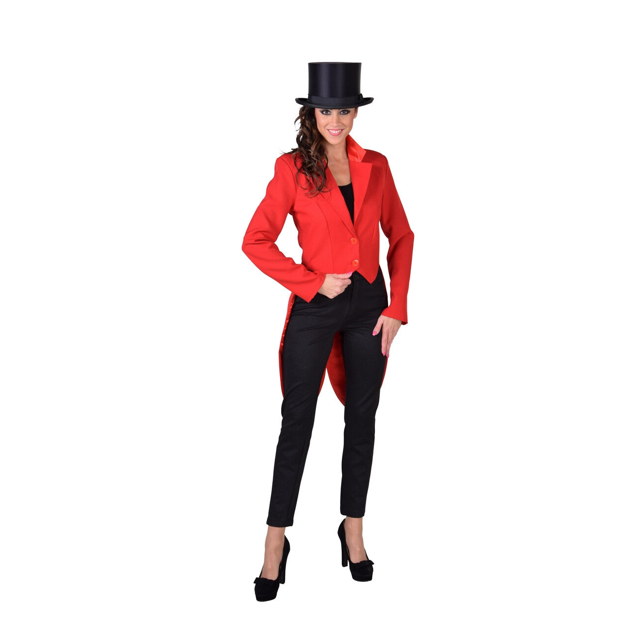 Op deze afbeelding zie je een Kostuums, van het merk Magic By Freddy's. Cabaret Slipjas Circus Artiest Rood Vrouw