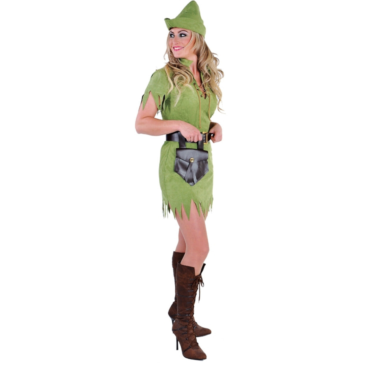Op deze afbeelding zie je een Kostuums, van het merk Magic By Freddy's. Robina Hood Held Van Het Bos Vrouw Kostuum