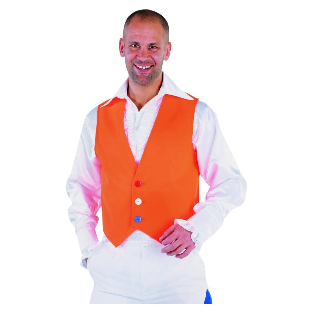 Op deze afbeelding zie je een Kostuums, van het merk Magic By Freddy's. Hup Holland Oranje Vest Man