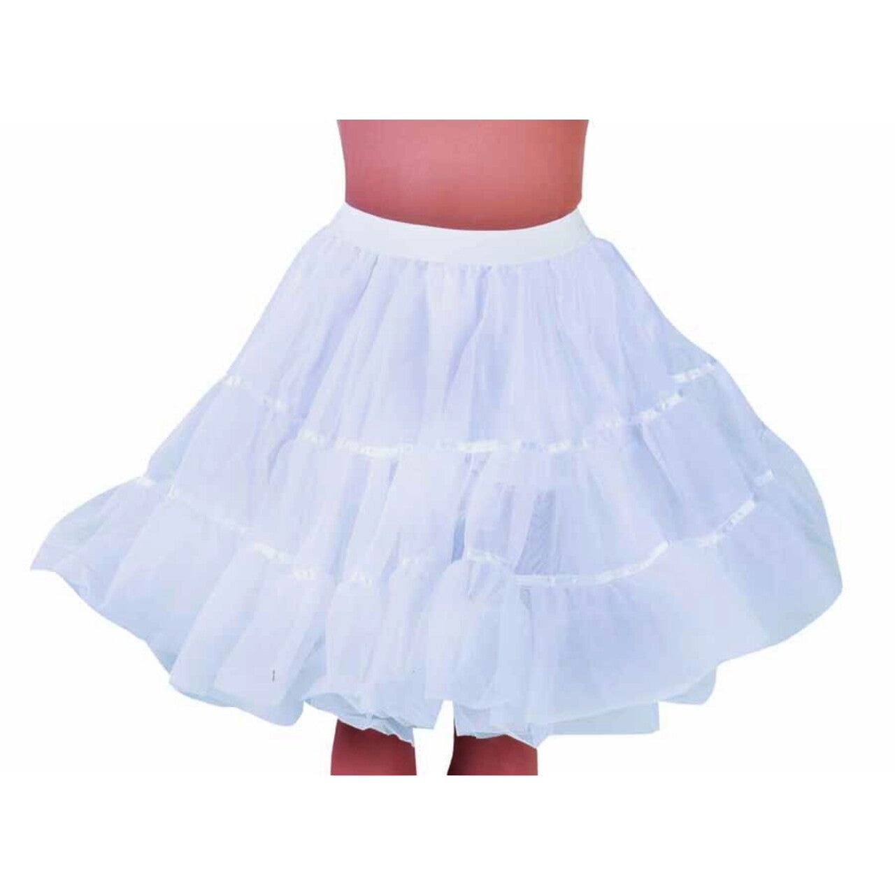 Op deze afbeelding zie je een Kostuums, van het merk Magic By Freddy's. Jaren 50 High School Petticoat Wit Vrouw