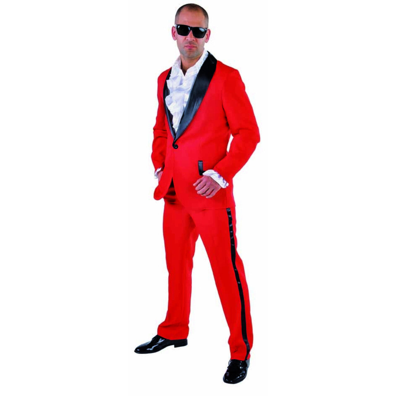 Op deze afbeelding zie je een Kostuums, van het merk Magic By Freddy's. Smoking Hot Red Smoking Man Kostuum