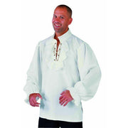 Op deze afbeelding zie je een Kostuums, van het merk Magic By Freddy's. Stoere Zeeheld Piraat Hemd Met Ruches Gebroken Wit Man