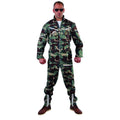 Onversaagde Jet Piloot Camouflage Man Kostuum