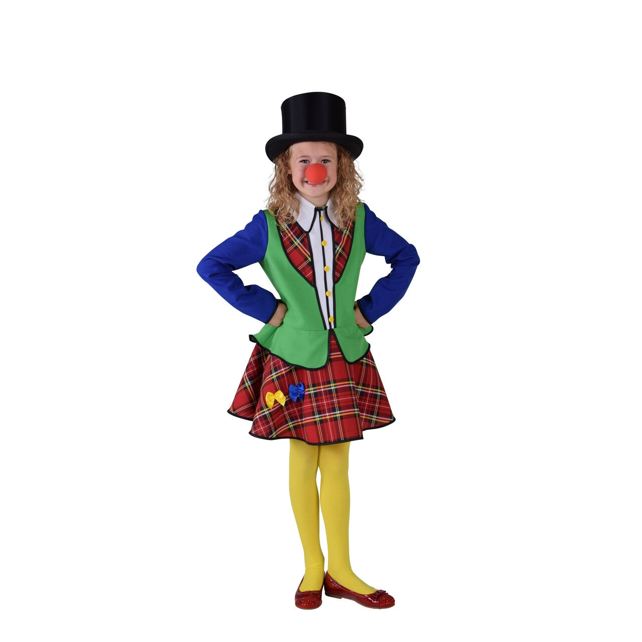 Op deze afbeelding zie je een Kostuums, van het merk Magic By Freddy's. Pipa De Clown Circus Artiest Meisje Kostuum