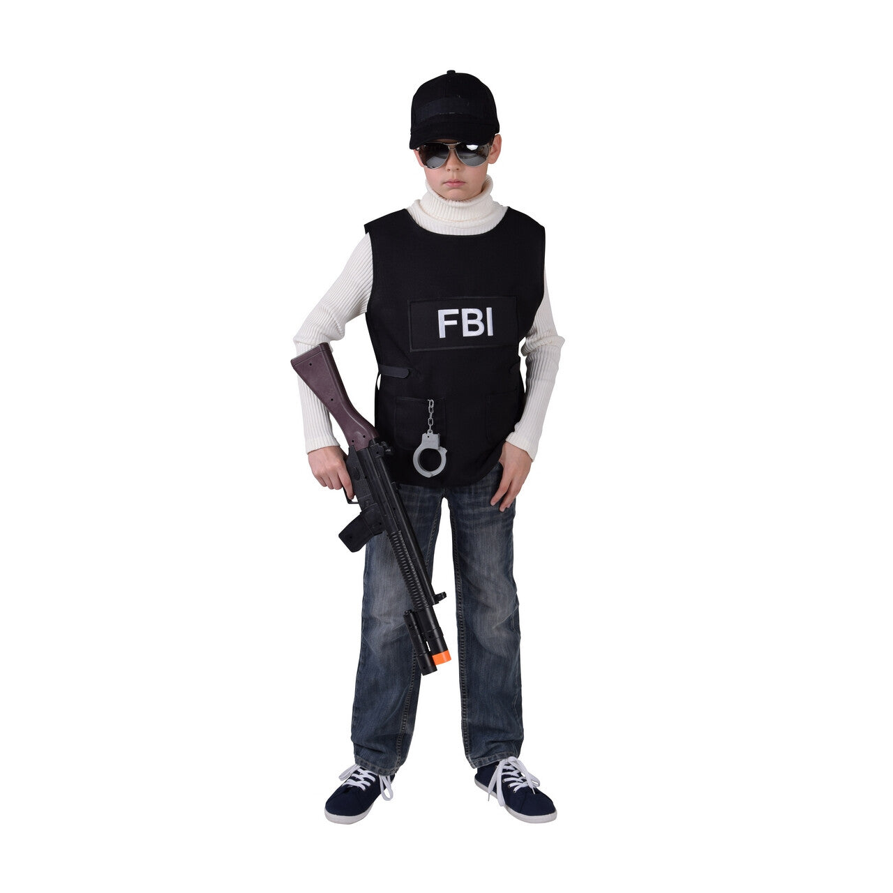 Op deze afbeelding zie je een Kostuums, van het merk Magic By Freddy's. Fbi Arrestatieteam Kogelvrij Vest Jongen