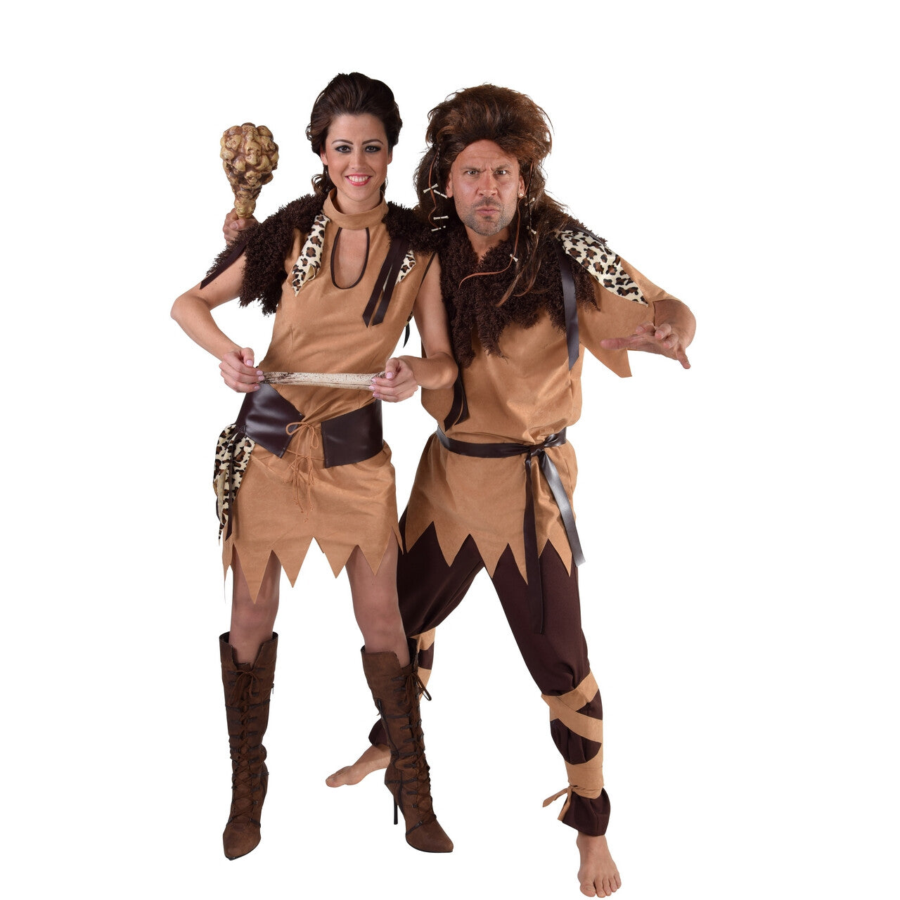 Op deze afbeelding zie je een Kostuums, van het merk Magic By Freddy's. Hunebed Neanderthaler Oermens Vrouw Kostuum