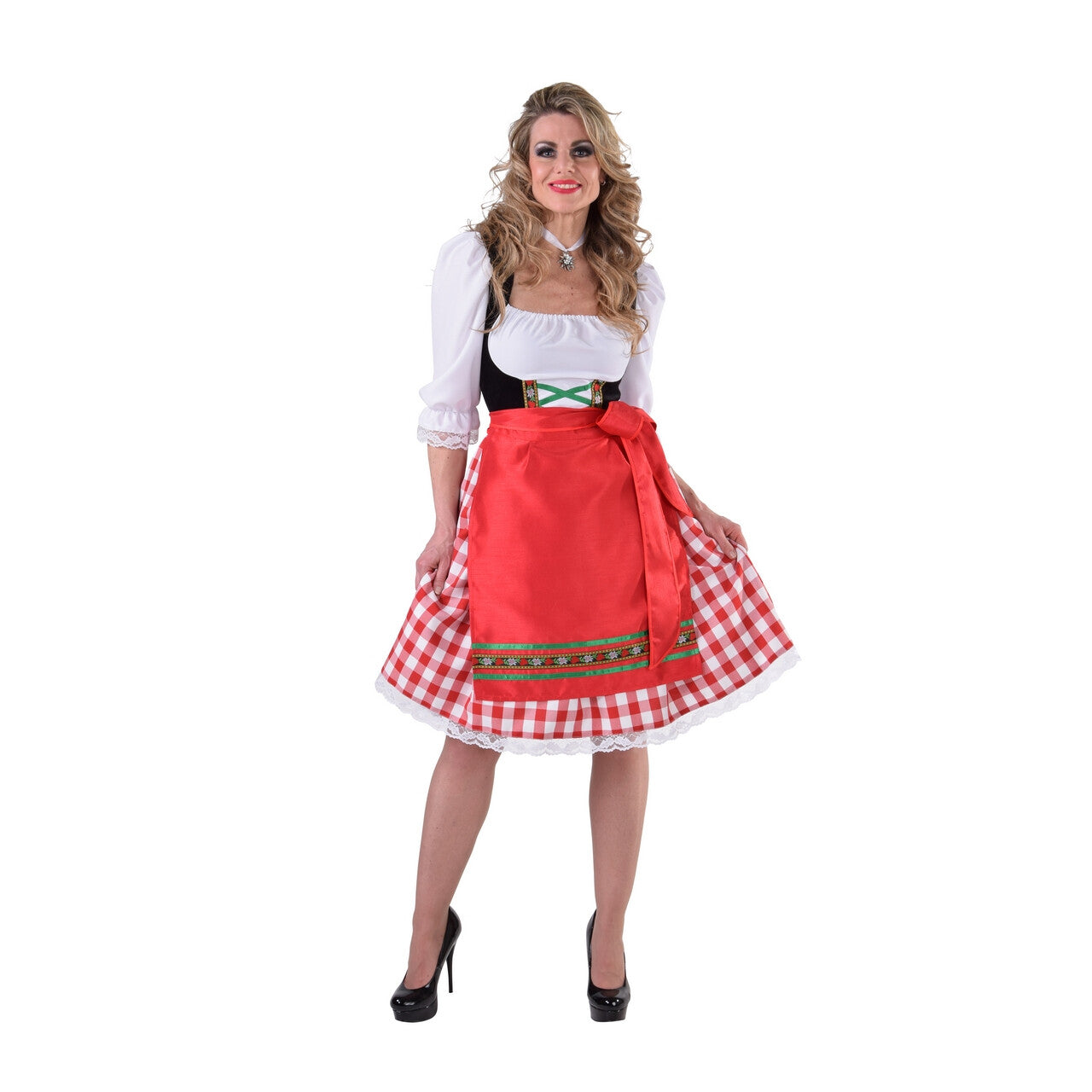 Op deze afbeelding zie je een Kostuums, van het merk Magic By Freddy's. Maria Mout Oktoberfest Dirndl Vrouw Kostuum