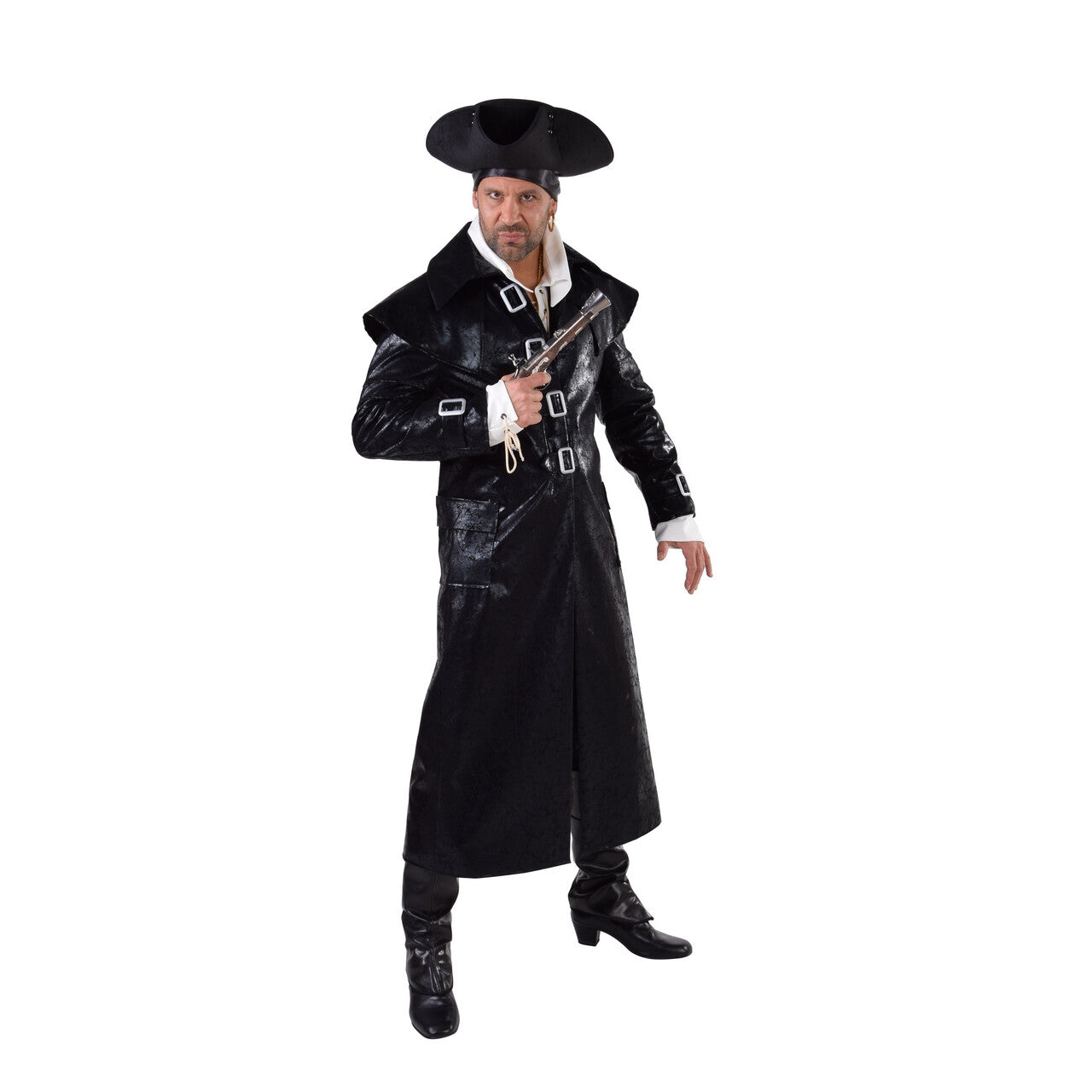 Op deze afbeelding zie je een Kostuums, van het merk Magic By Freddy's. Stoere Mantel Brede Schouders Kostuum
