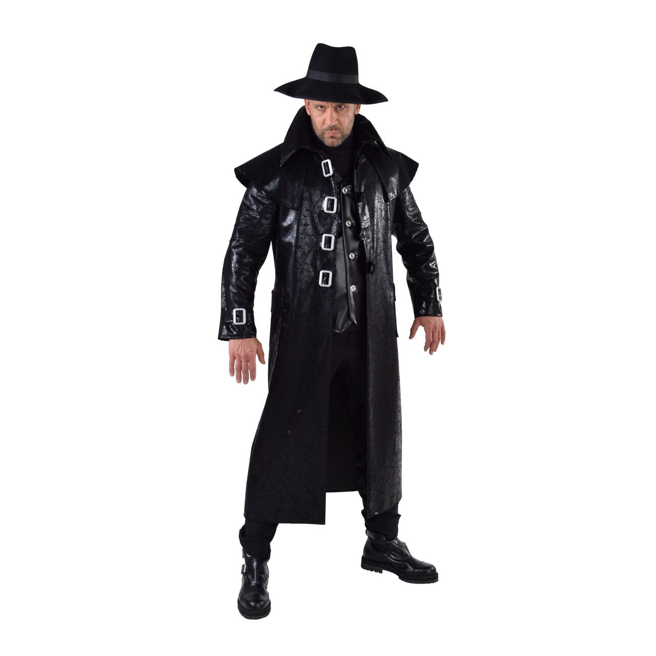 Op deze afbeelding zie je een Kostuums, van het merk Magic By Freddy's. Stoere Mantel Brede Schouders Kostuum