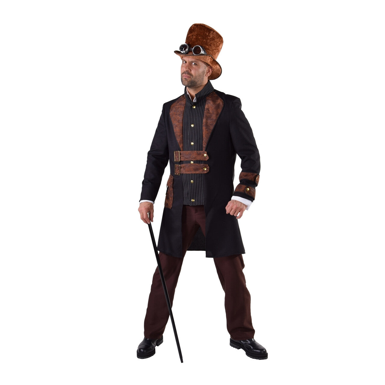 Op deze afbeelding zie je een Kostuums, van het merk Magic By Freddy's. Steampunk Science Fiction Stoomkracht Man Kostuum