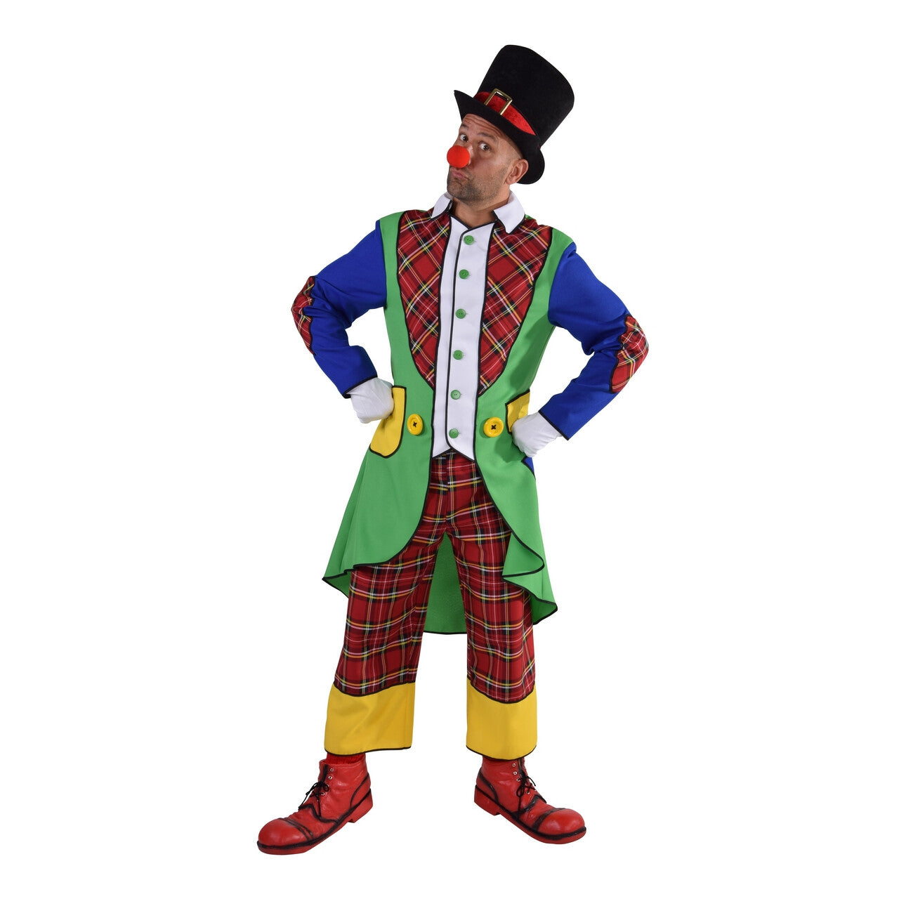 Op deze afbeelding zie je een Kostuums, van het merk Magic By Freddy's. Pipo De Clown Circus Artiest Man Kostuum
