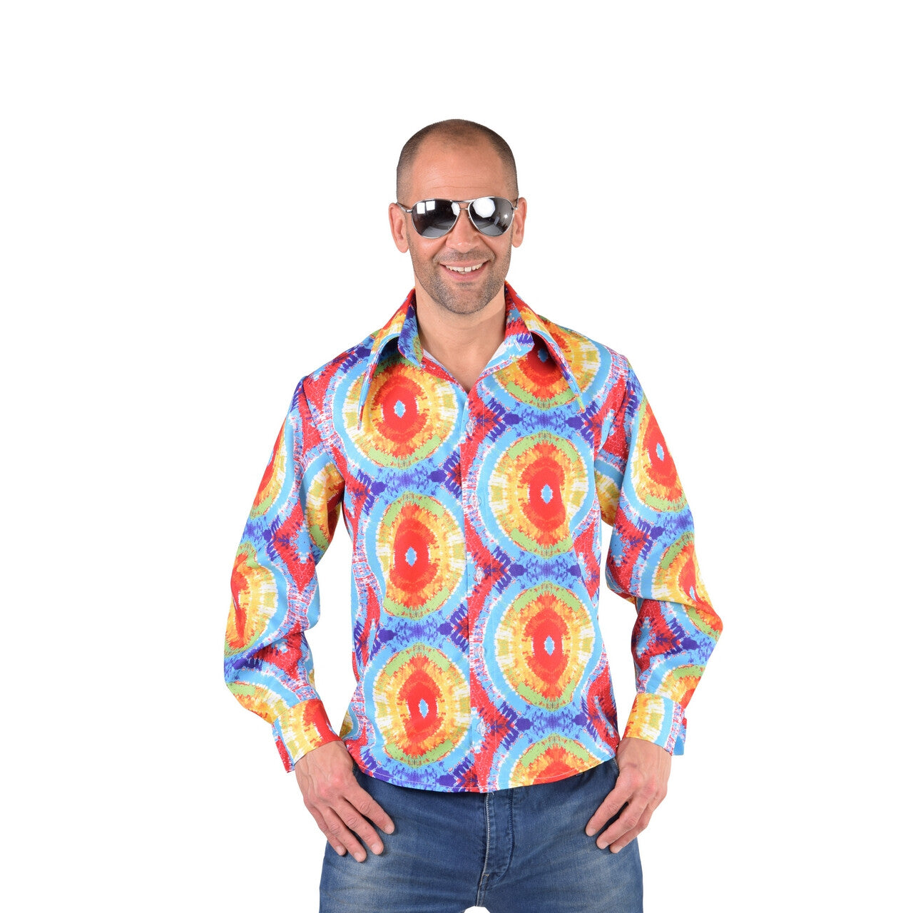 Op deze afbeelding zie je een Kostuums, van het merk Magic By Freddy's. Hemd Batik Goed Karma Man