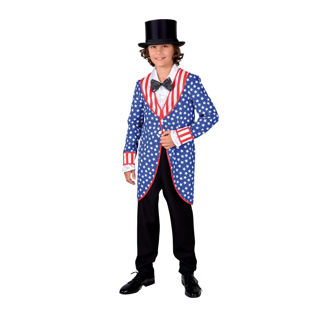 Op deze afbeelding zie je een Kostuums, van het merk Magic By Freddy's. Slipjas Stars And Stripes Amerikaanse Verkiezingen Jongen