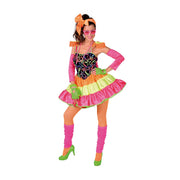 Op deze afbeelding zie je een Kostuums, van het merk Magic By Freddy's. Dolly Dot Jaren 80 Disco Vrouw Kostuum