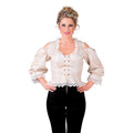 Bustier Blouse Bierfeest Piraat Creme Vrouw